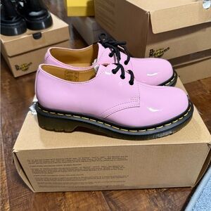 Dr. Martens 1461 Pale Pink Patent Lamper Shoes